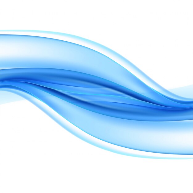 Elegante ola azul creativa