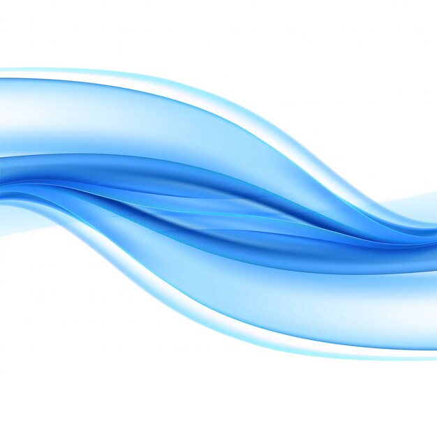 Elegante ola azul creativa