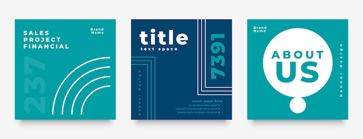 Vector gratuito elegante plantilla de conjunto de banner de publicación de redes sociales