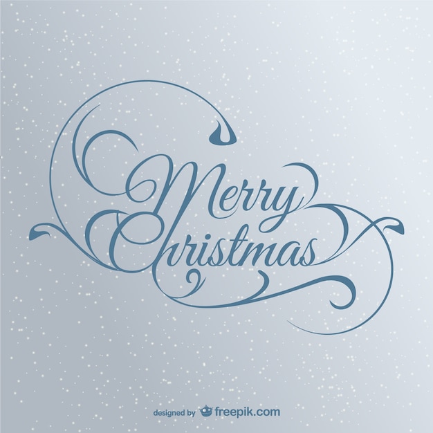 Elegante rótulo de feliz Navidad