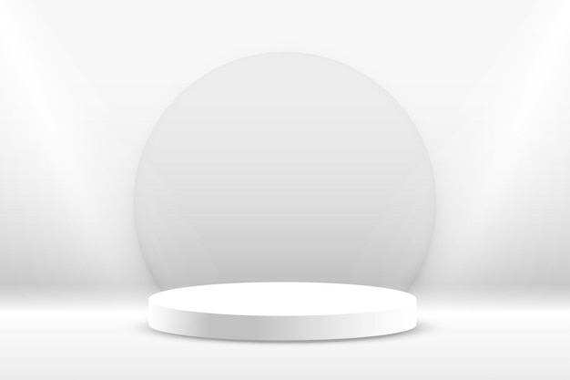 elegante soporte de pedestal 3D para la vitrina de premios