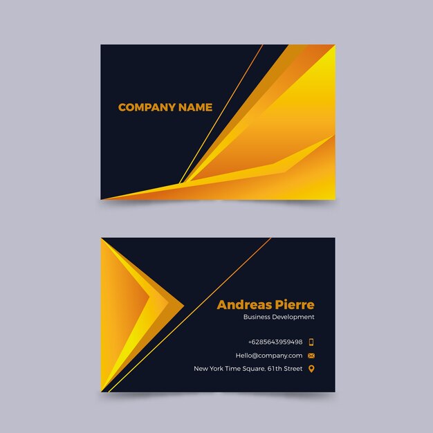 Elegante tarjeta de presentación corporativa