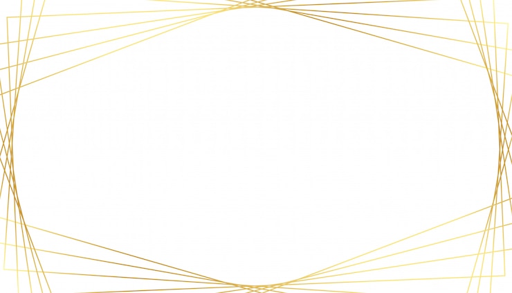 Vector gratuito elegantes líneas geométricas doradas sobre fondo blanco.