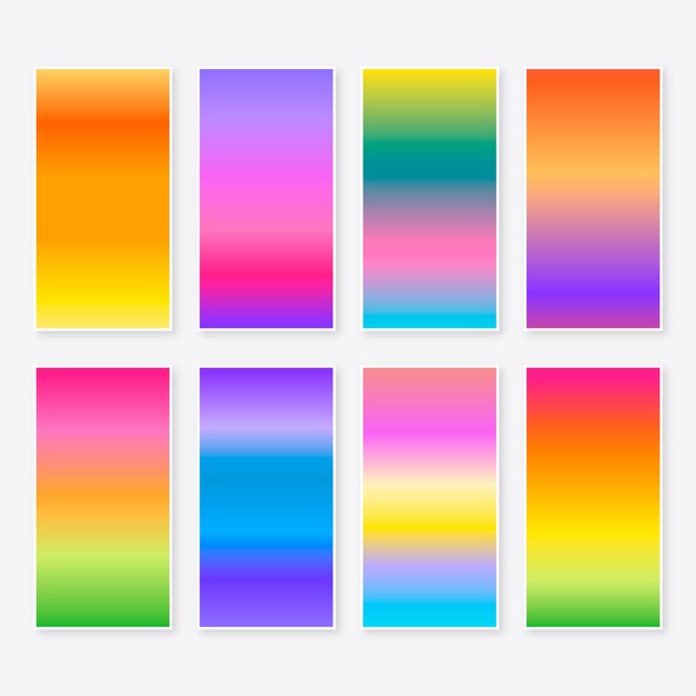 Elemento del conjunto de colores de gradiente