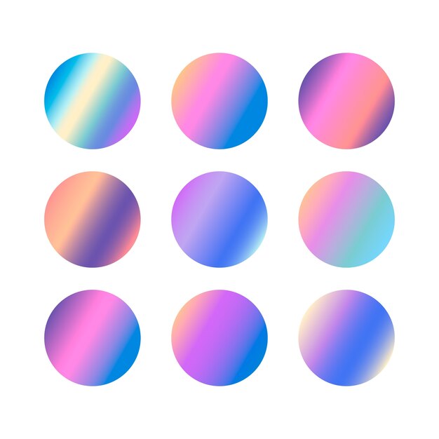 Elemento del conjunto de colores de gradiente