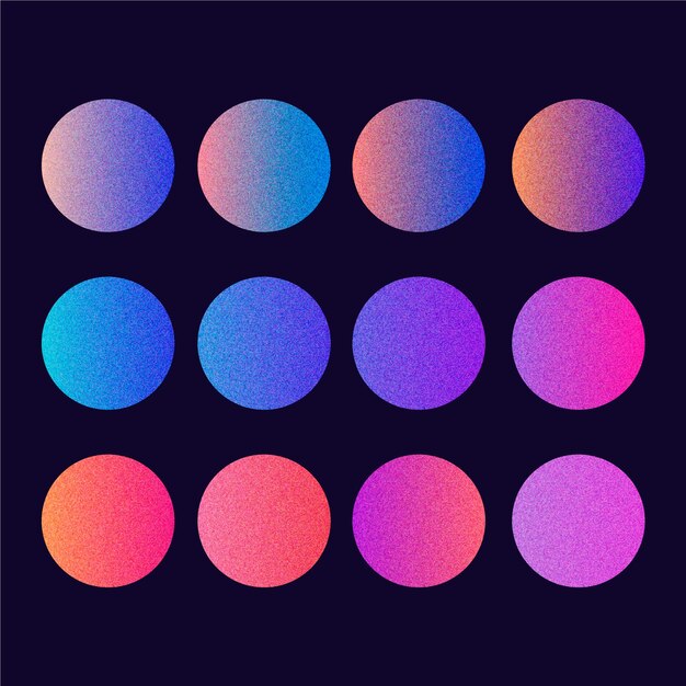 Elemento del conjunto de colores de gradiente