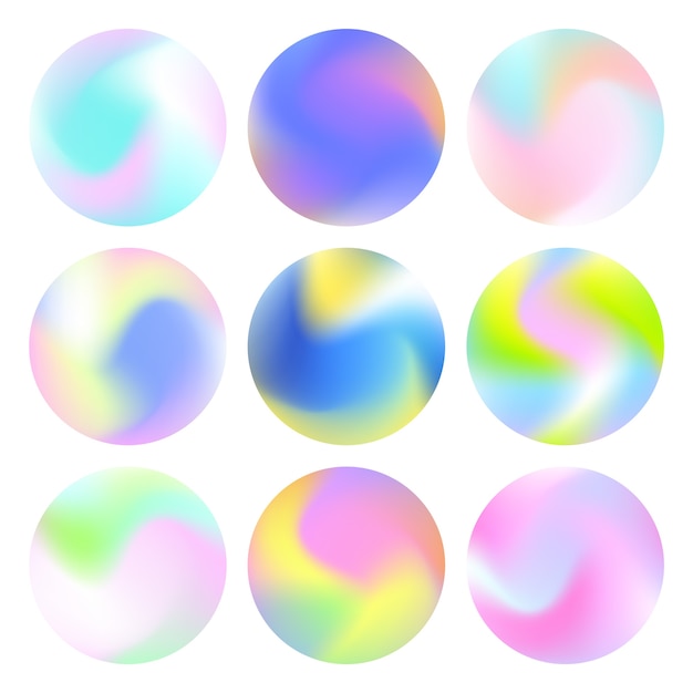 Elemento del conjunto de colores de gradiente