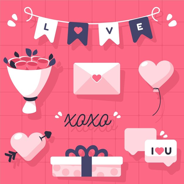 Elemento del dia de san valentin