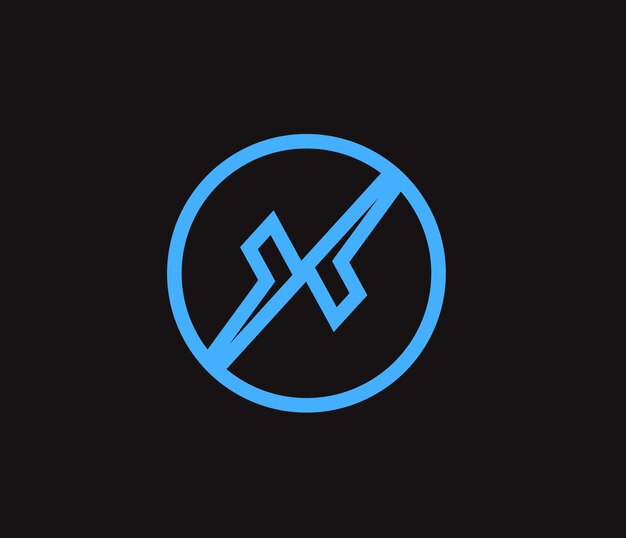Elemento de diseño gráfico vectorial - letra X