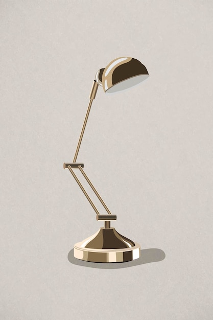 Elemento de diseño de lámpara de oro retro