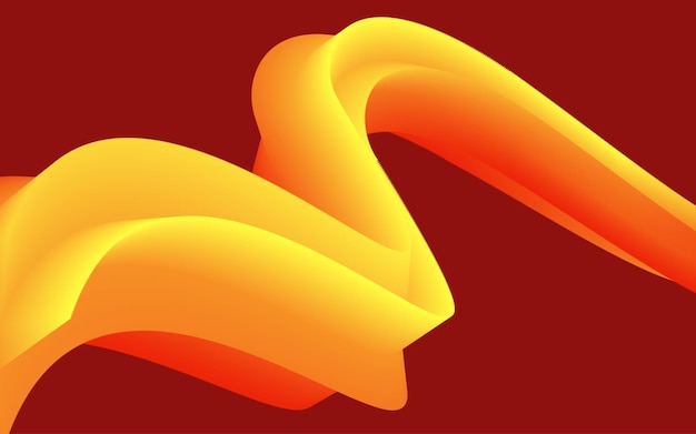Elemento de diseño de onda abstracta de vector