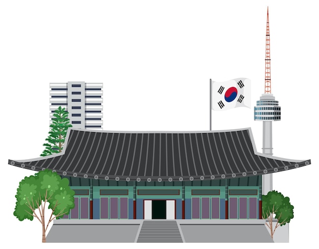 Vector gratuito elemento emblemático de corea del sur