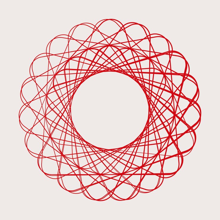 Vector gratuito elemento geométrico circular abstracto