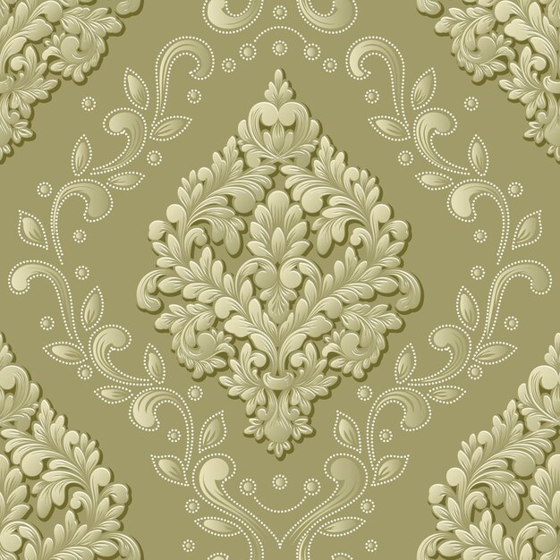 Elemento de patrón transparente Damasco volumétrico de vector. Textura en relieve de lujo elegante para fondos de pantalla, fondos y relleno de página. Elementos 3D con sombras y reflejos.