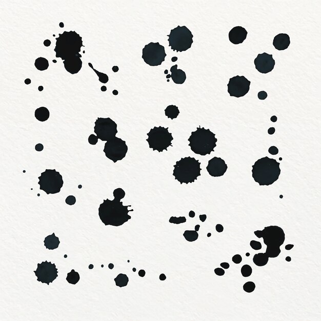 Elemento de salpicaduras de tinta de diseño plano