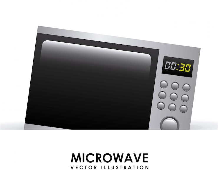 Vector gratuito elemento simple de microondas