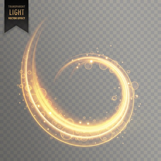 elemento transparente de vector de efecto de luz
