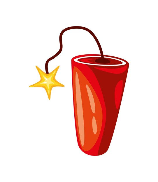 elemento de videojuego dinamita icono aislado