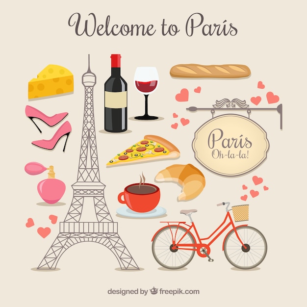 Elementos de bienvenido a París