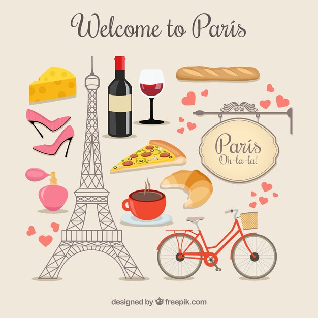 Elementos de bienvenido a París