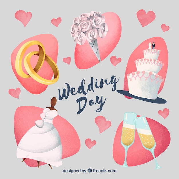 Elementos de boda de mujer