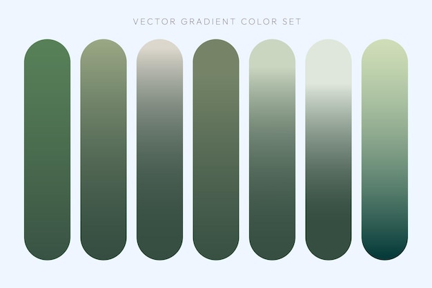 Vector gratuito elementos del conjunto de colores de gradiente