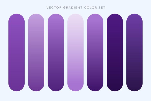 Elementos del conjunto de colores de gradiente