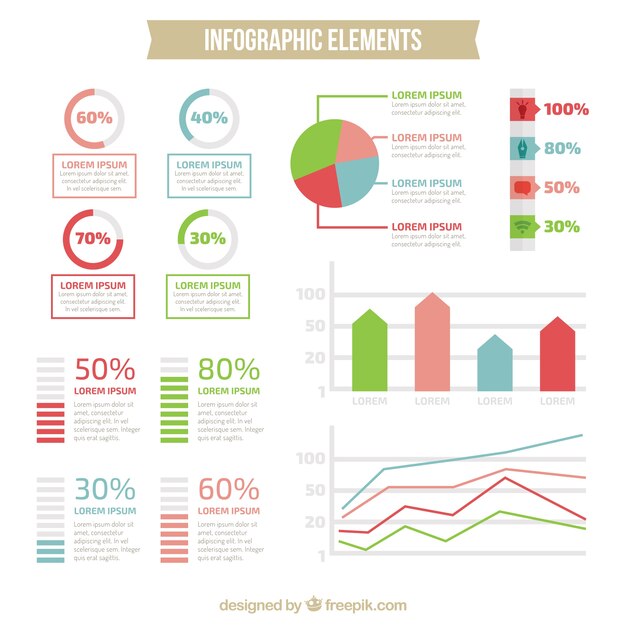 Elementos para el conjunto de infografía