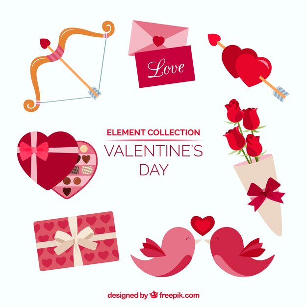 Elementos creativos para el día de san valentin