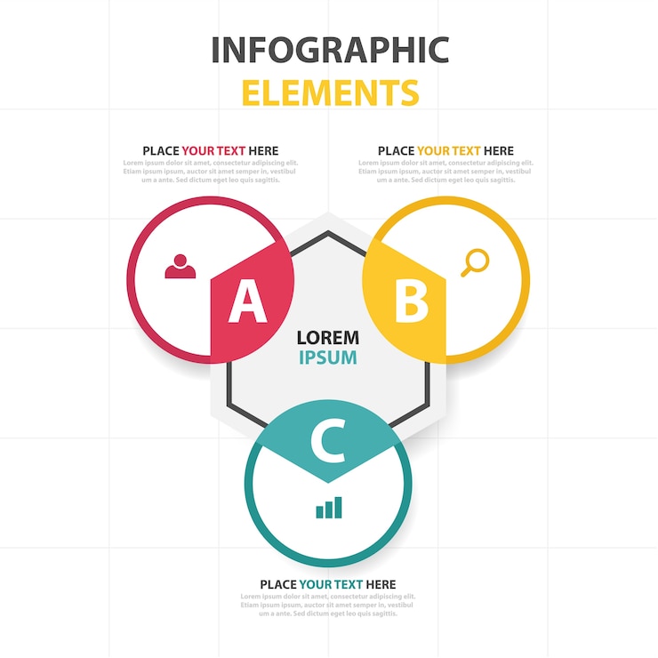 Vector gratuito elementos creativos modernos infográficos corporativos