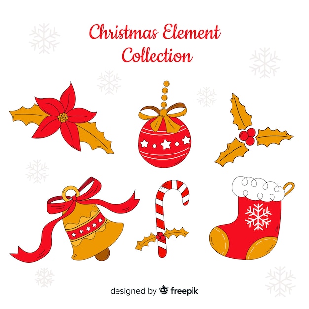 Elementos decorativos de navidad