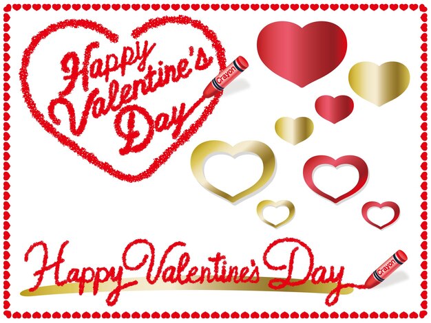 Elementos de diseño del día de San Valentín vectoriales aislados en un fondo blanco.