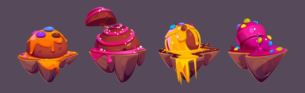 Elementos de diseño del juego Candy Land