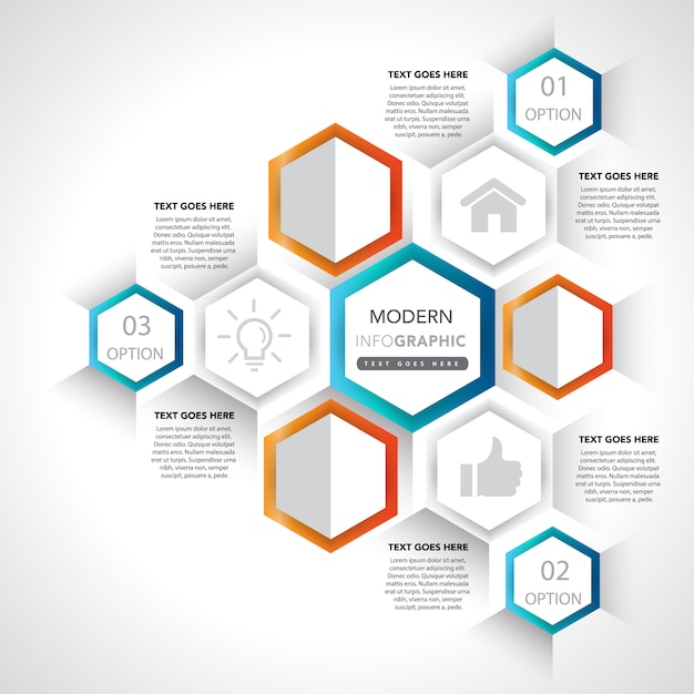 elementos e iconos de presentación de infografía