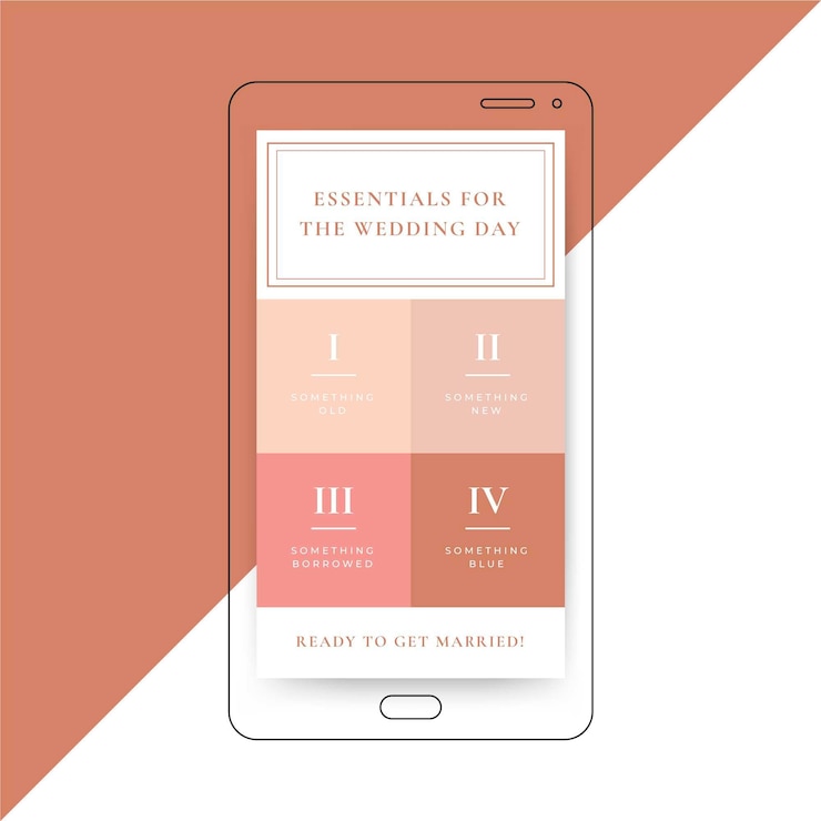 Vector gratuito elementos esenciales para la plantilla del día de su boda