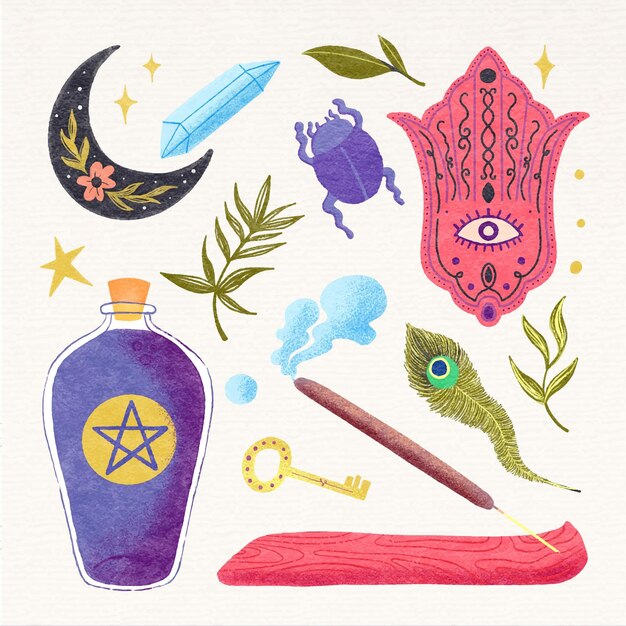 Elementos esotéricos interesantes ilustrados