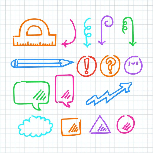 Elementos de infografía colorida de la escuela