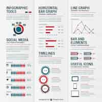 Vector gratuito elementos para infografías y gráficos