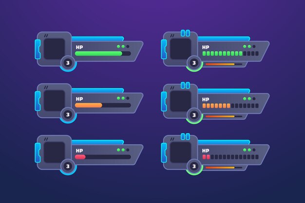 Elementos de juego de videojuegos dibujados a mano