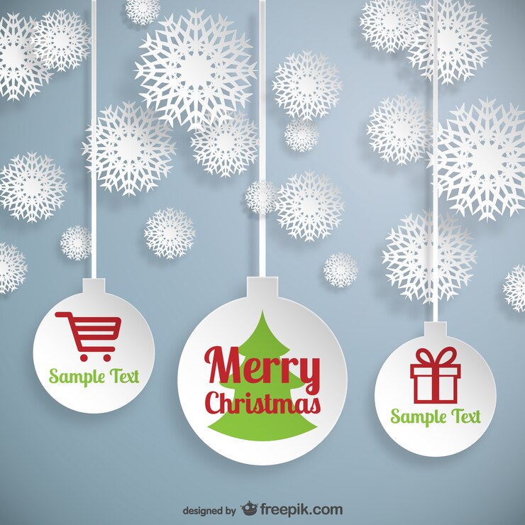 Vector gratuito elementos web de navidad vectoriales