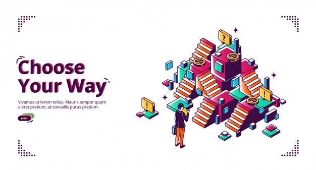 Elige tu camino, banner de desarrollo profesional