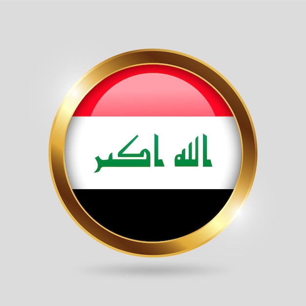 Vector gratuito emblema nacional de irak realista