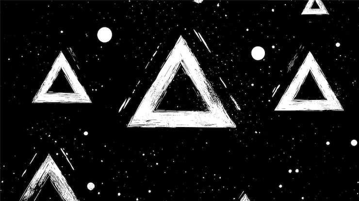 Vector gratuito emblema del triángulo