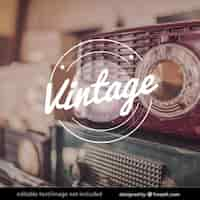 Vector gratuito emblema vintage