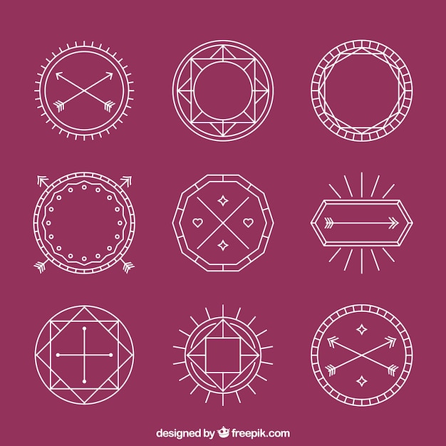 Emblemas e insignias abstractos