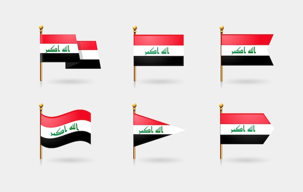 Emblemas nacionales de irak realistas