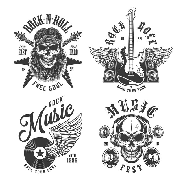 Emblemas de rock and roll