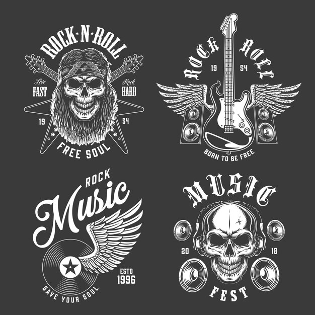 Emblemas de rock and roll