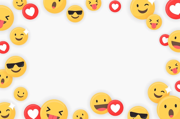 Emoji fondo enmarcado