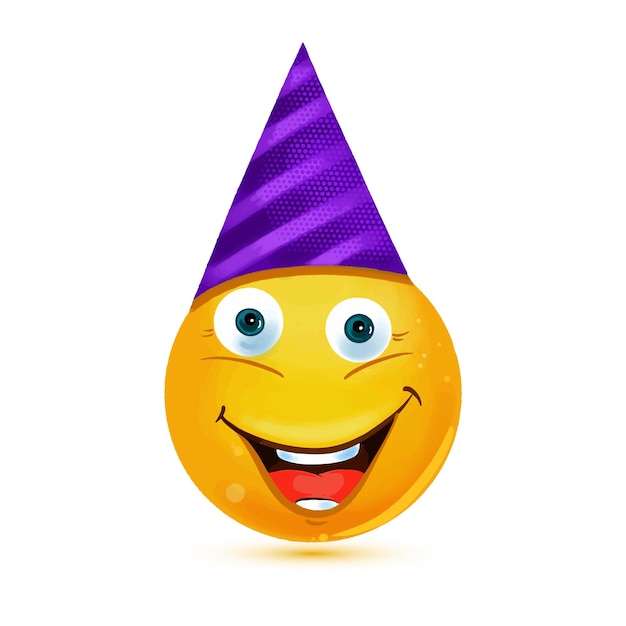 Emoticon con diseño de emoji 3D para fiestas